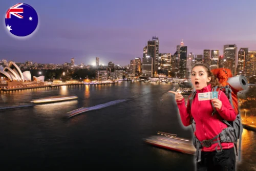 Joven viajando y trabajando con la visa Work and Holiday Australia